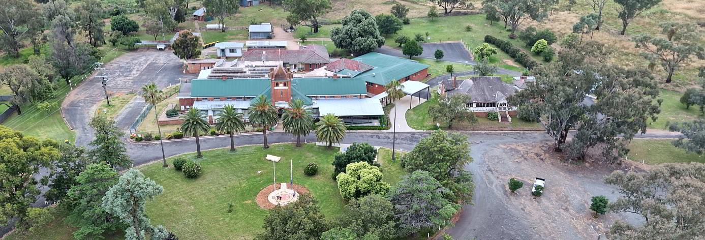 Canowindra Soldiers Memorial Hospital from above